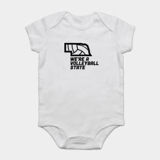 Volleyball State Nebraska Baby Bodysuit